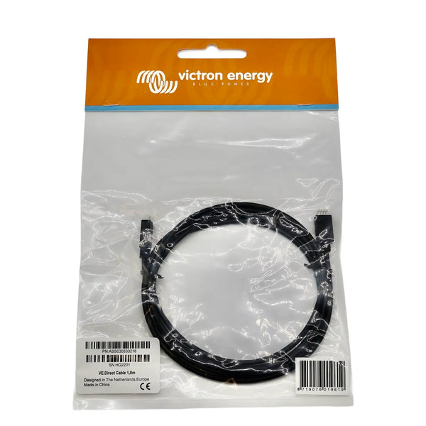 Cavo VE.Direct Victron Energy da 1,8m con connettori, per impianti elettrici camper e van