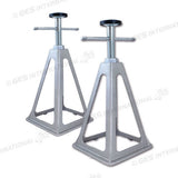 Set di due martinetti regolabili in alluminio Alu Jacks Raptor per camper e caravan.