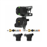 Kit Truma DuoControl CS con regolatore di pressione, tubi ad alta pressione e filtri del gas.