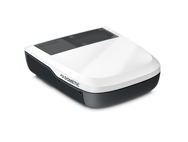Condizionatore da tetto Dometic FreshJet FJZ4 da 1700 W, bianco e nero, per camper e caravan.