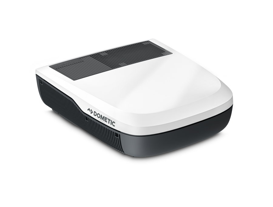 Condizionatore da tetto Dometic FreshJet FJZ4 da 1700 W, bianco e nero, per camper e caravan.