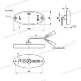 Luce di ingombro laterale Jokon SMLR 2012 per camper, dettaglio