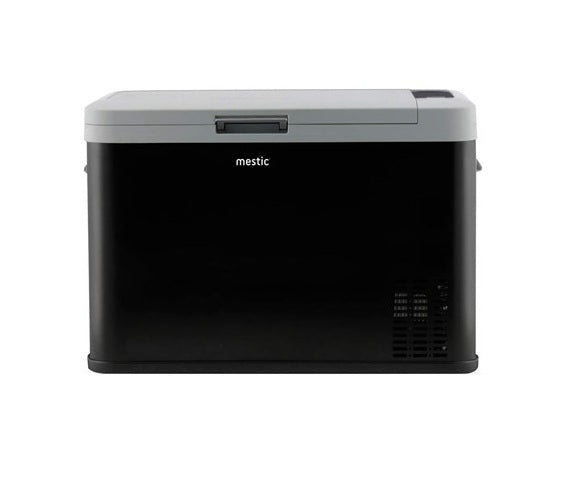 Frigorifero a compressore Mestic MCC-35 nero e grigio con display LCD per camper e van