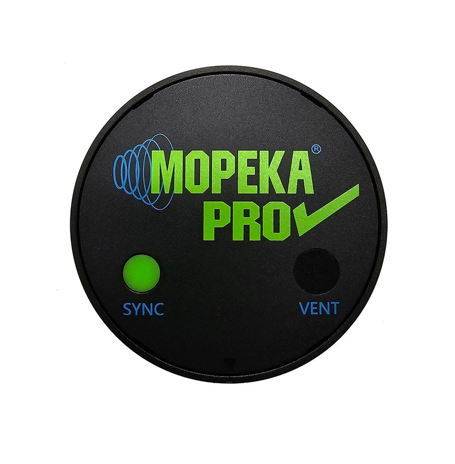 Sensore wireless Mopeka per misurare il livello dell’acqua, da installare sotto il serbatoio.