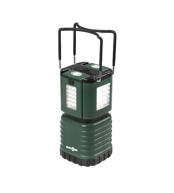 Lanterna LED Brunner 3 Sixty con due torce rimovibili per campeggio e attività all’aperto.