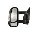 Specchietto retrovisore sinistro completo per Fiat Ducato X250/290, braccio 20 cm