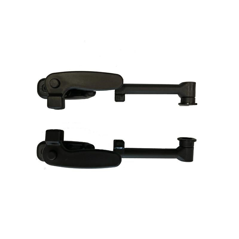 Coppia di compassi Klick-Klack Seitz H.300mm per finestre camper, vista dettaglio meccanismo