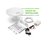 Antenna TV Omnidirezionale Moscatelli 12-24-220V per Camper e Caravan